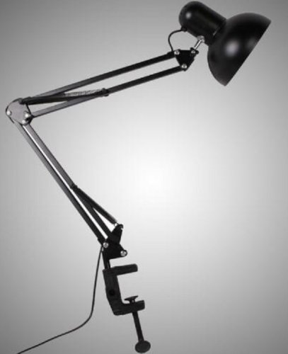 Светильник настольный на струбцине Мелодия Света Е27 60Вт Черный фото Светильник настольный на струбцине Мелодия Света Е27 60Вт Черный картинка